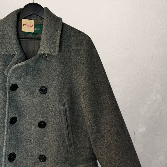 J crew grey wool coat M