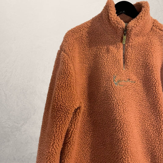 Karl Kani orange teddy jacket S/M