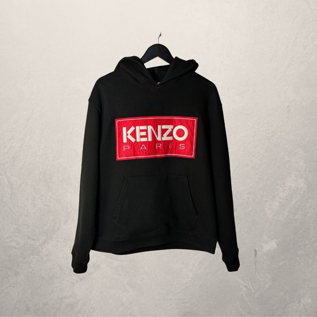 Kenzo black logo hoodie M