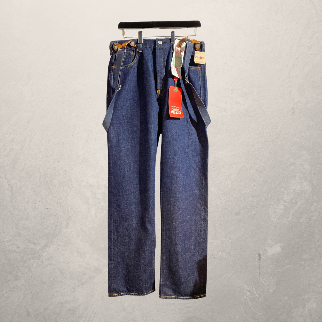 Kenzo x Levis blue denim overall/ dungarees 30/34