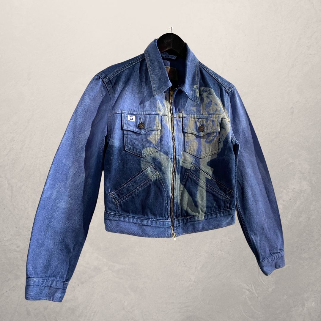 "Kiss" Levis bleekblauw spijkerjack M - van @TheRealClubIndigo