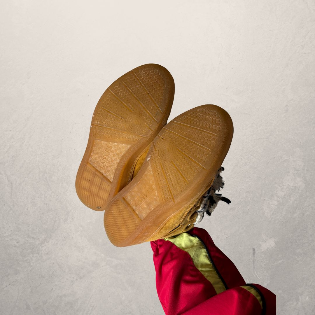 Lanvin beige curb sneakers 38