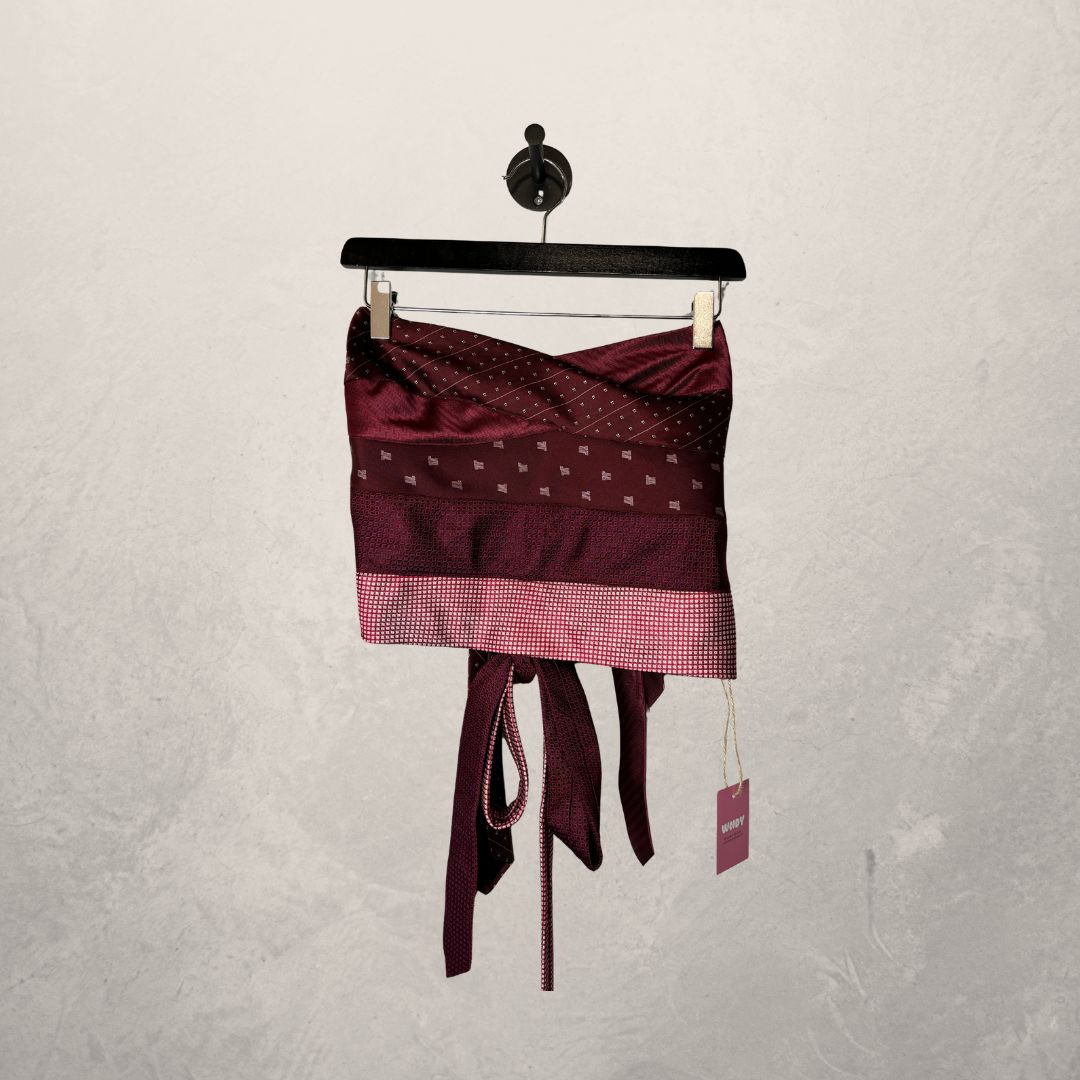 Lanvin red Bandeau tie top OS- By WNDYdesign