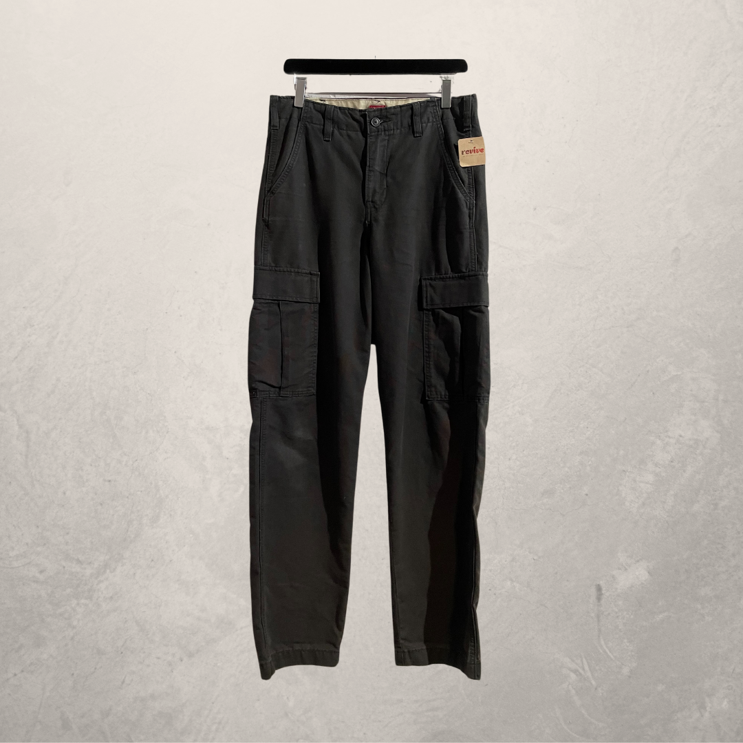 Levis zwarte cargo rechte broek 30/32