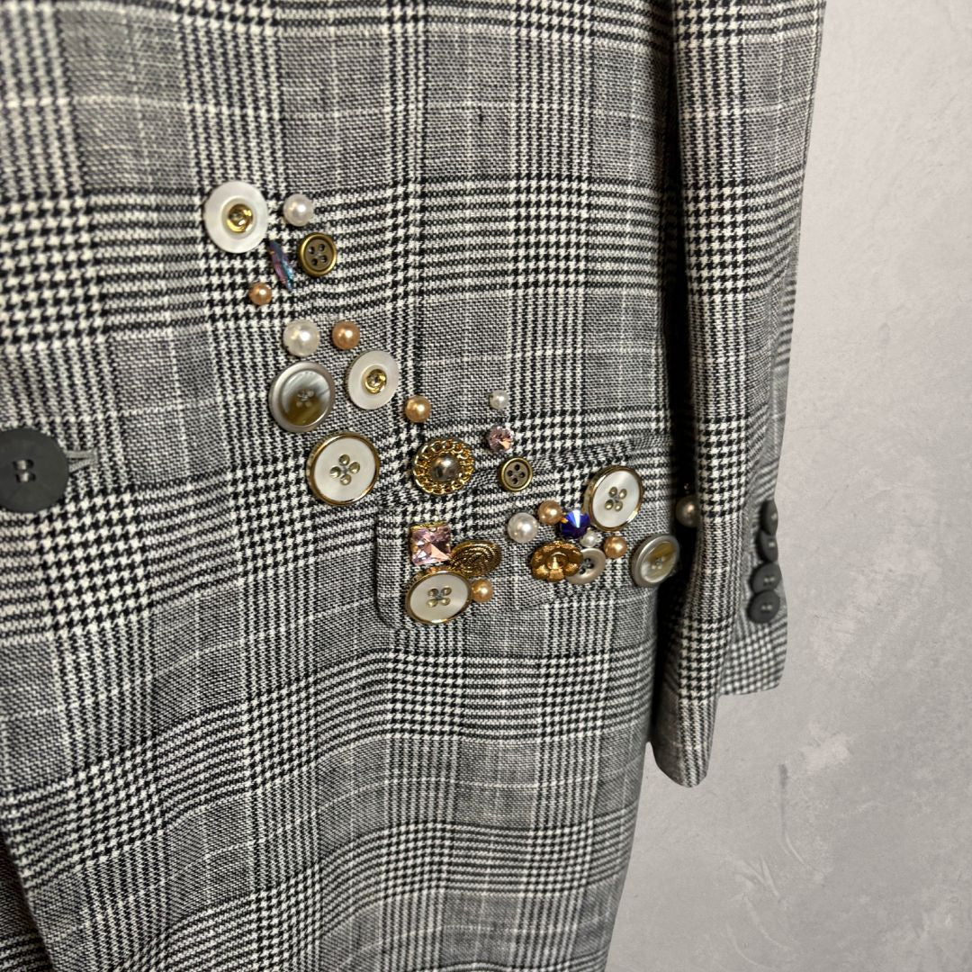 Loewe grijze en zwarte geruite blazer OS - van MARRART