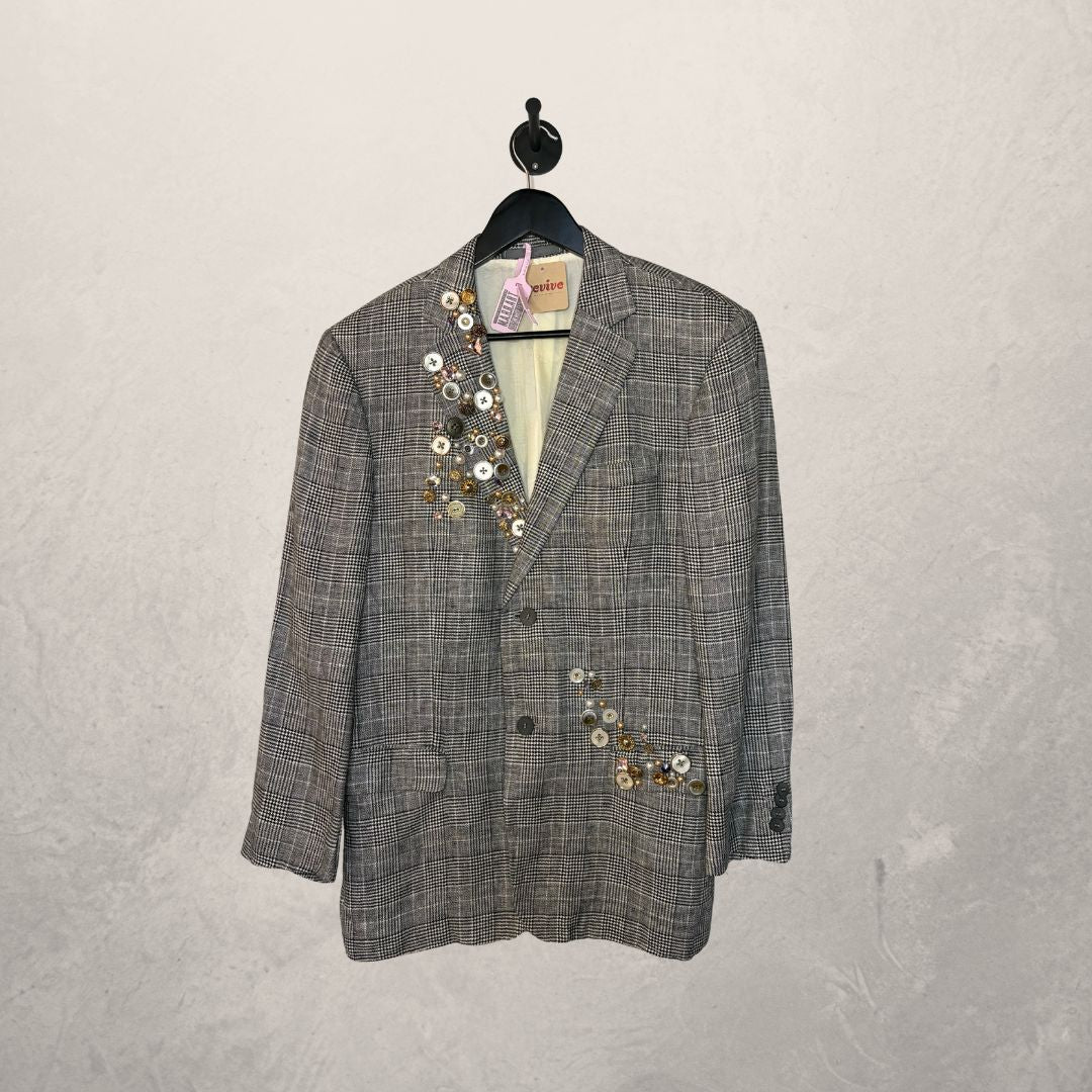 Loewe grijze en zwarte geruite blazer OS - van MARRART