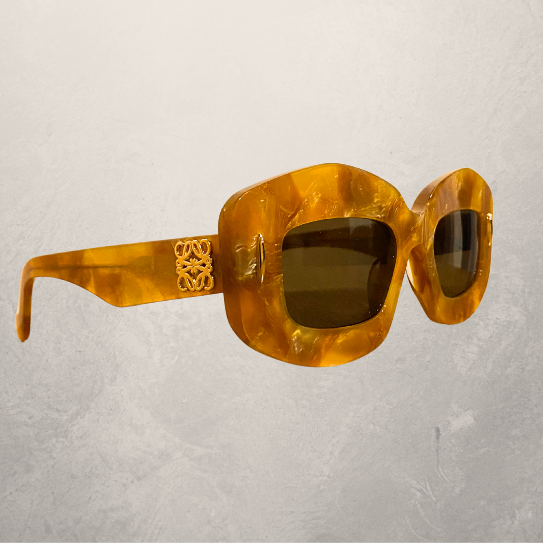 Loewe beige pattern anagram sunglasses