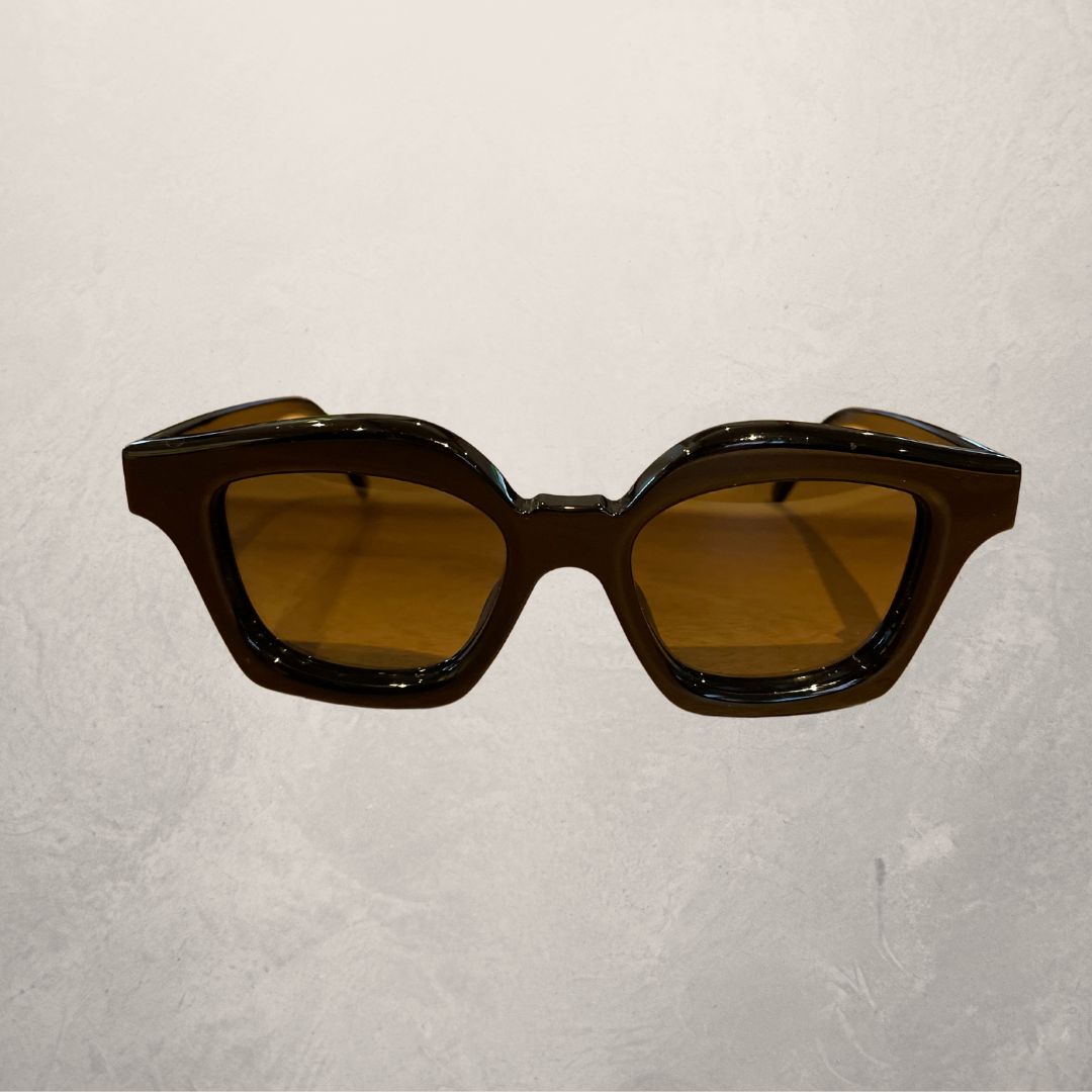 Vintage Loewe black and gold logo sunglasses