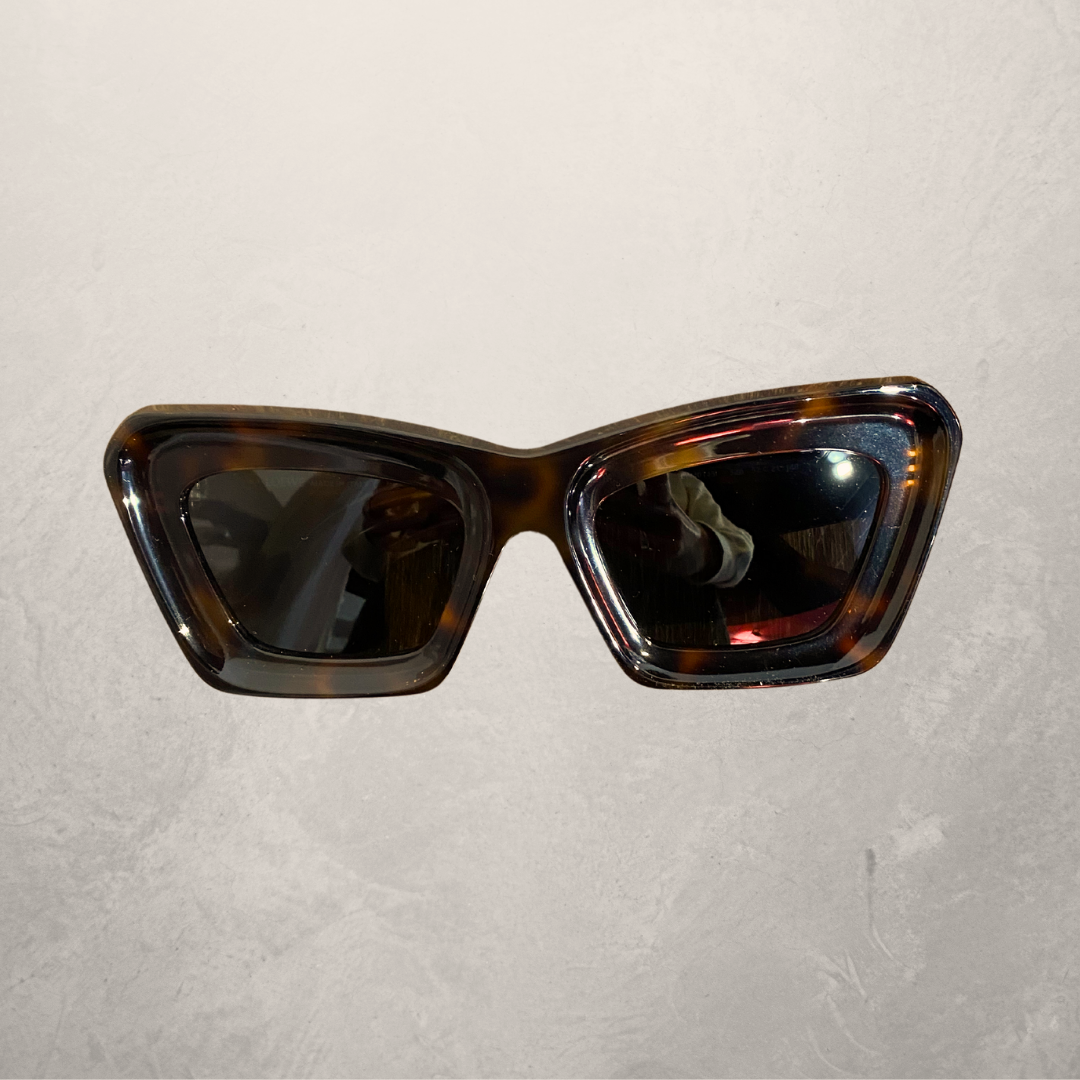 Loewe brown tortoise anagram sunglasses