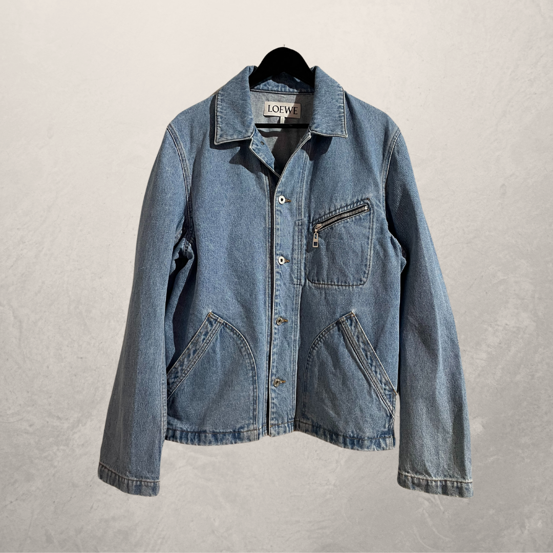 Loewe lichtblauw denim jack XXL