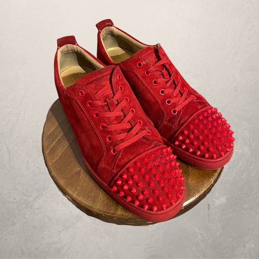 Louboutin red spiked jr sneakers 44.5