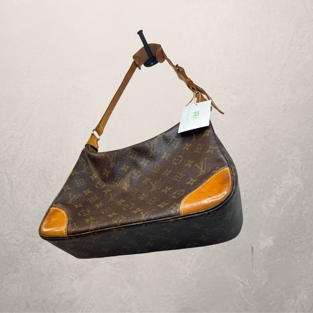Louis Vuitton bruine monogram Boulogne schoudertas - van Romae Studios