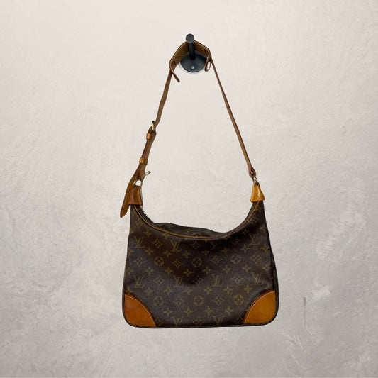 Louis Vuitton bruine monogram Boulogne schoudertas - van Romae Studios
