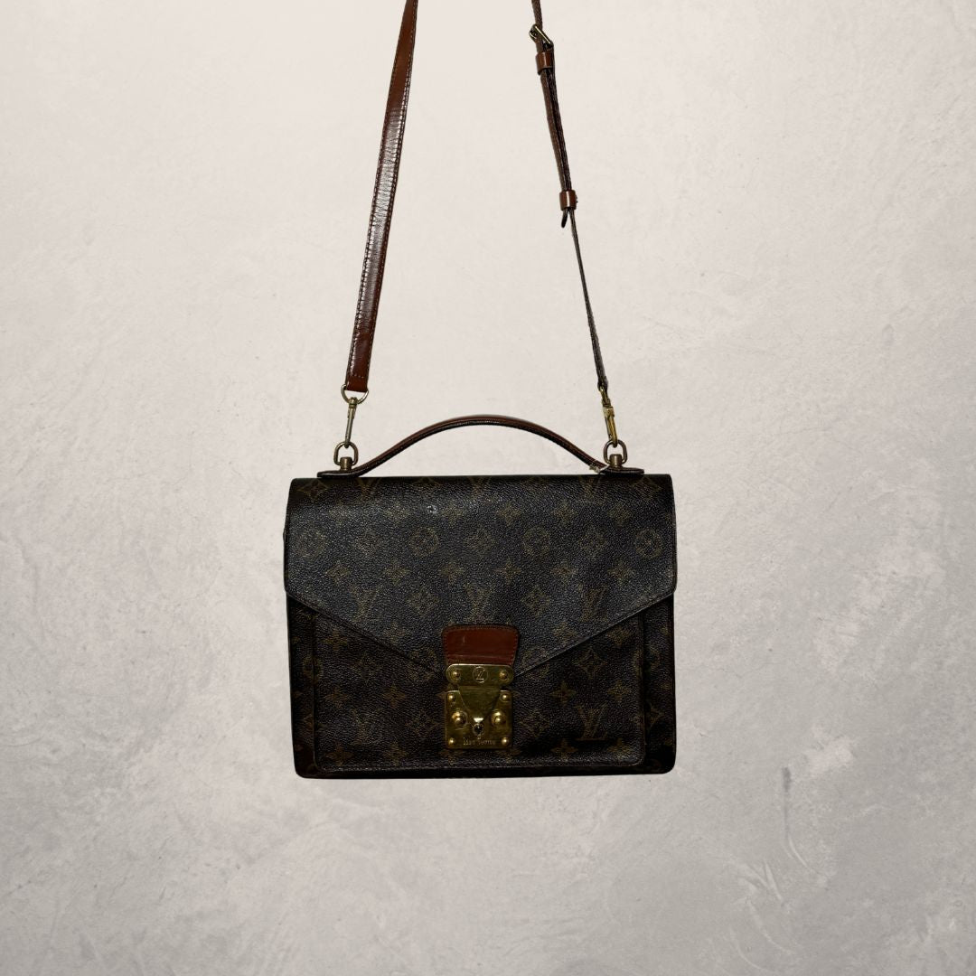 Louis Vuitton bruin monogram Monceau - door Romae Studios