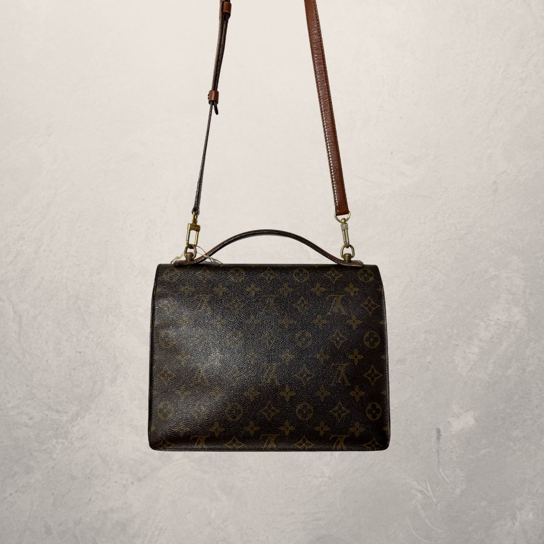 Louis Vuitton bruin monogram Monceau - door Romae Studios