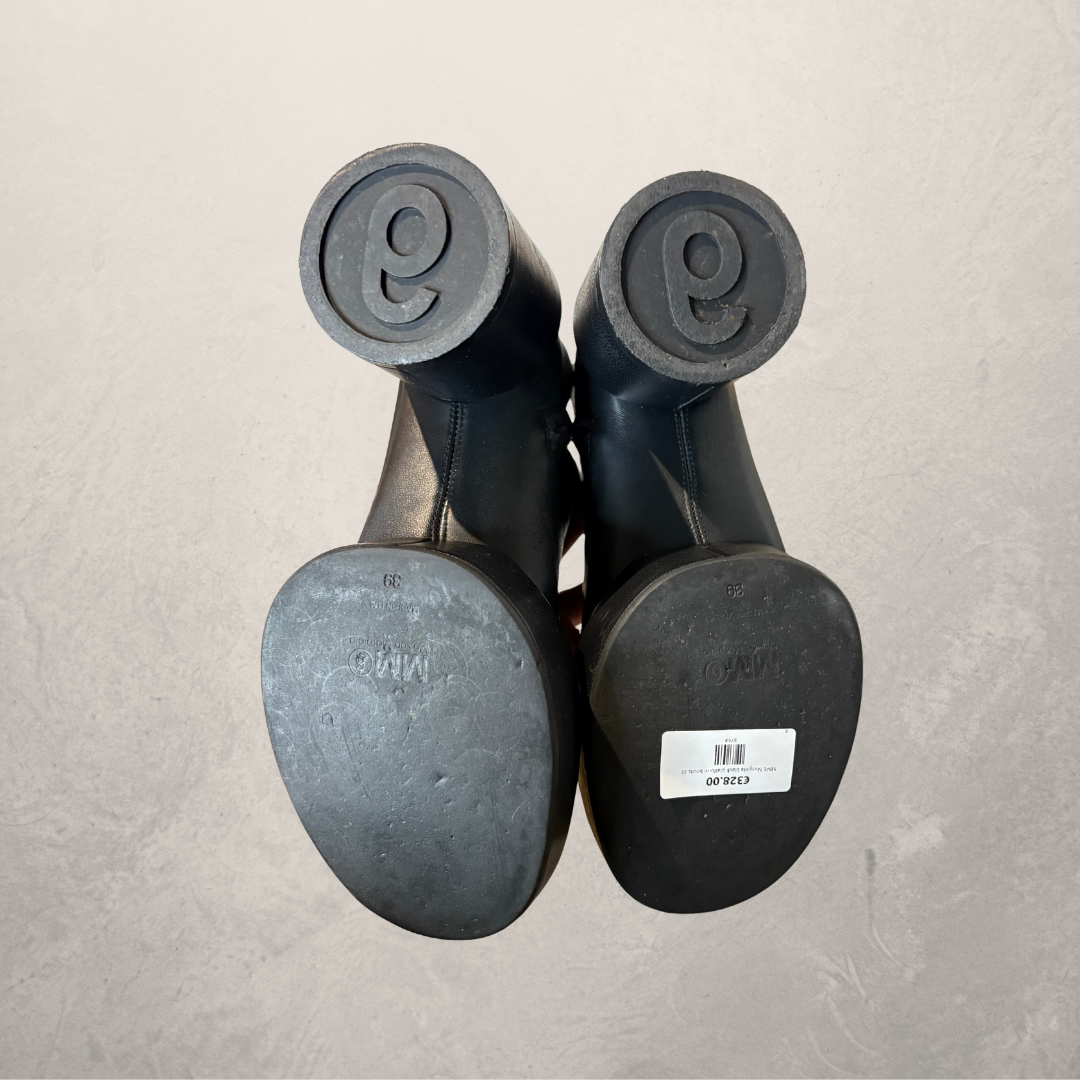 MM6 Margiela black platform boots 39