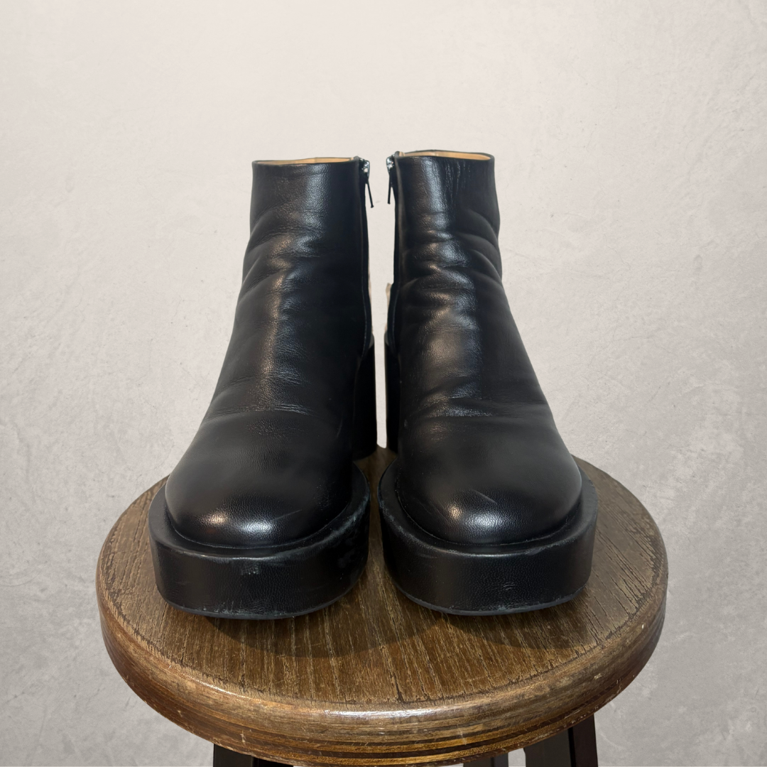 MM6 Margiela black platform boots 39
