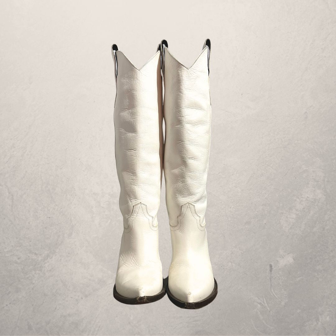 Maison Margiela witte westernlaarzen 36