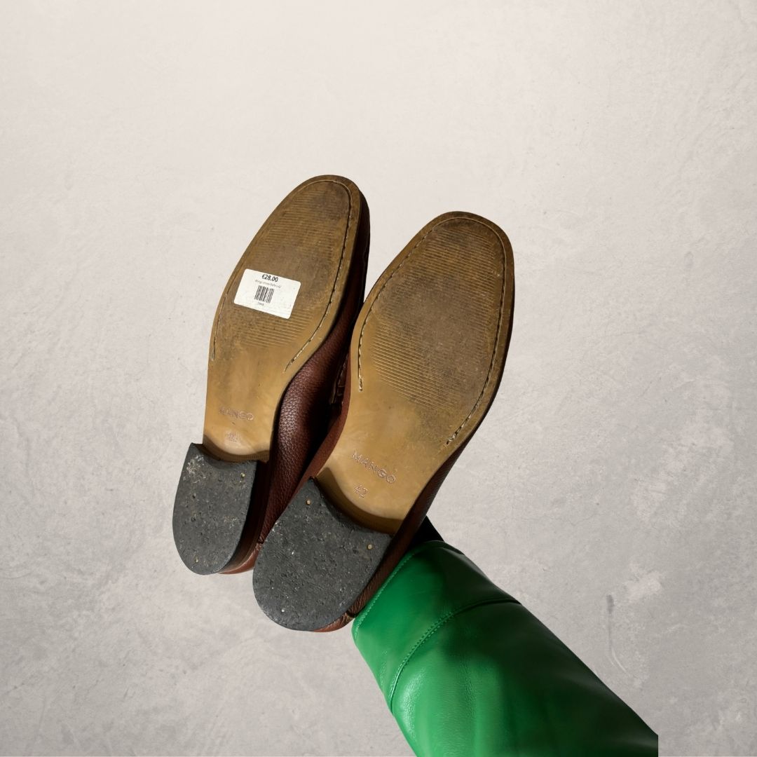 Mangobruine loafers 42