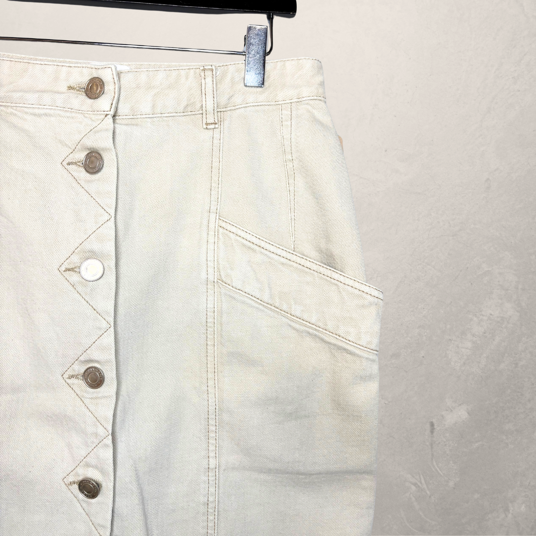 Marant Étoile beige denim cargorok S