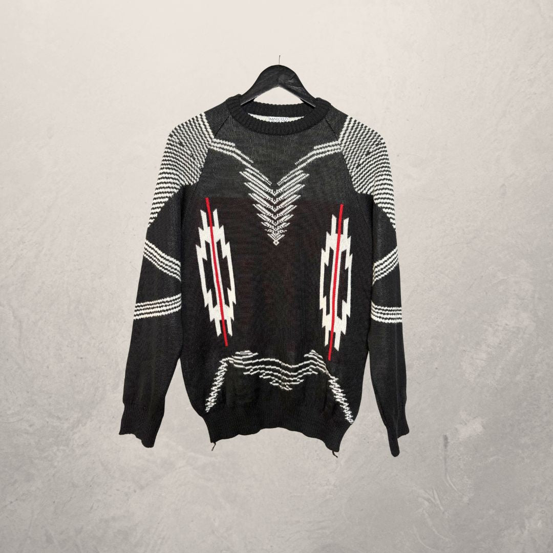 Marcelo Burlon zwarte gebreide trui S