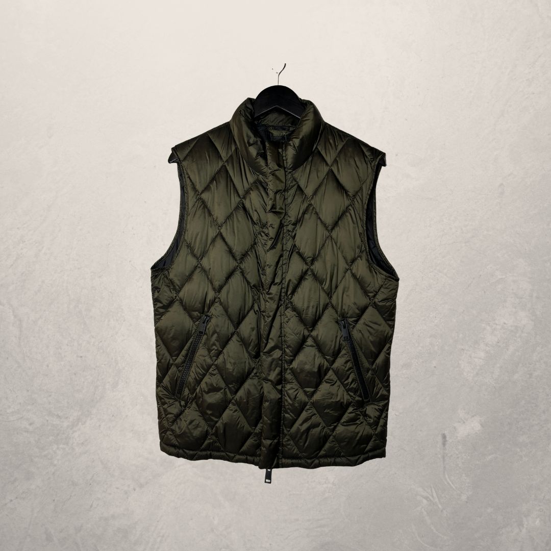 Massimo Dutti groen puffervest M