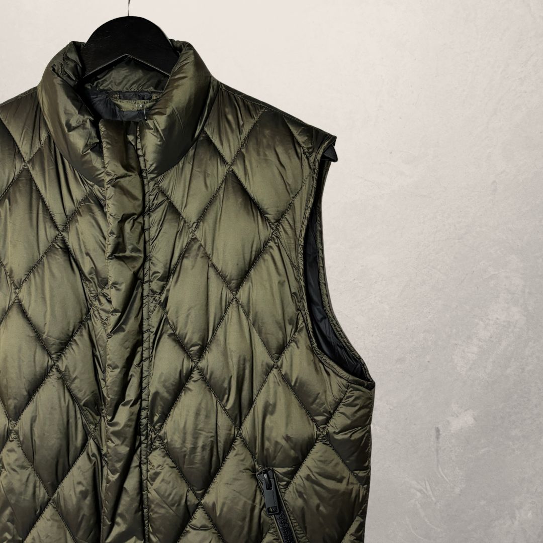 Massimo Dutti groen puffervest M