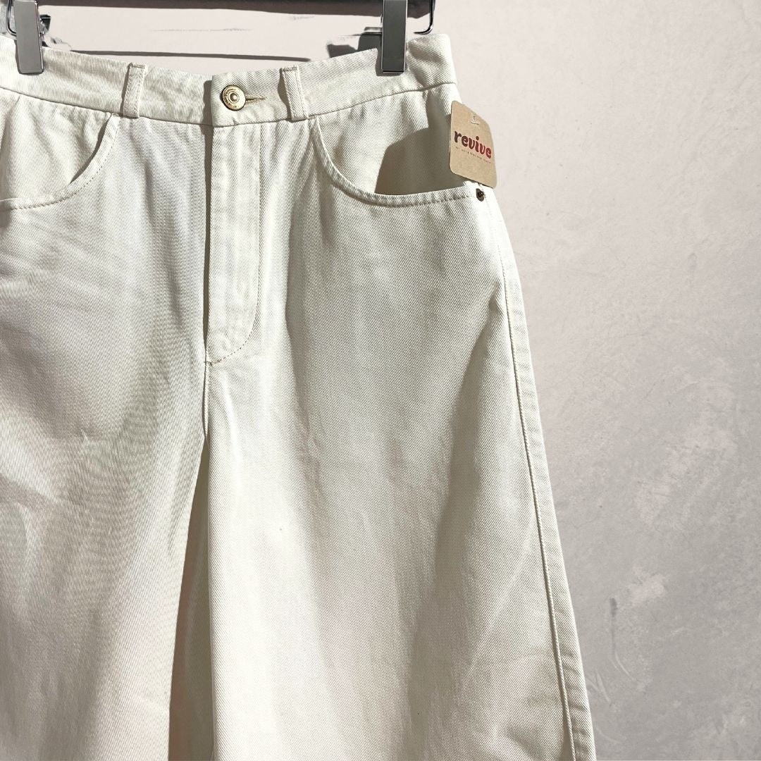 Massimo Dutti witte denim jort 36/38