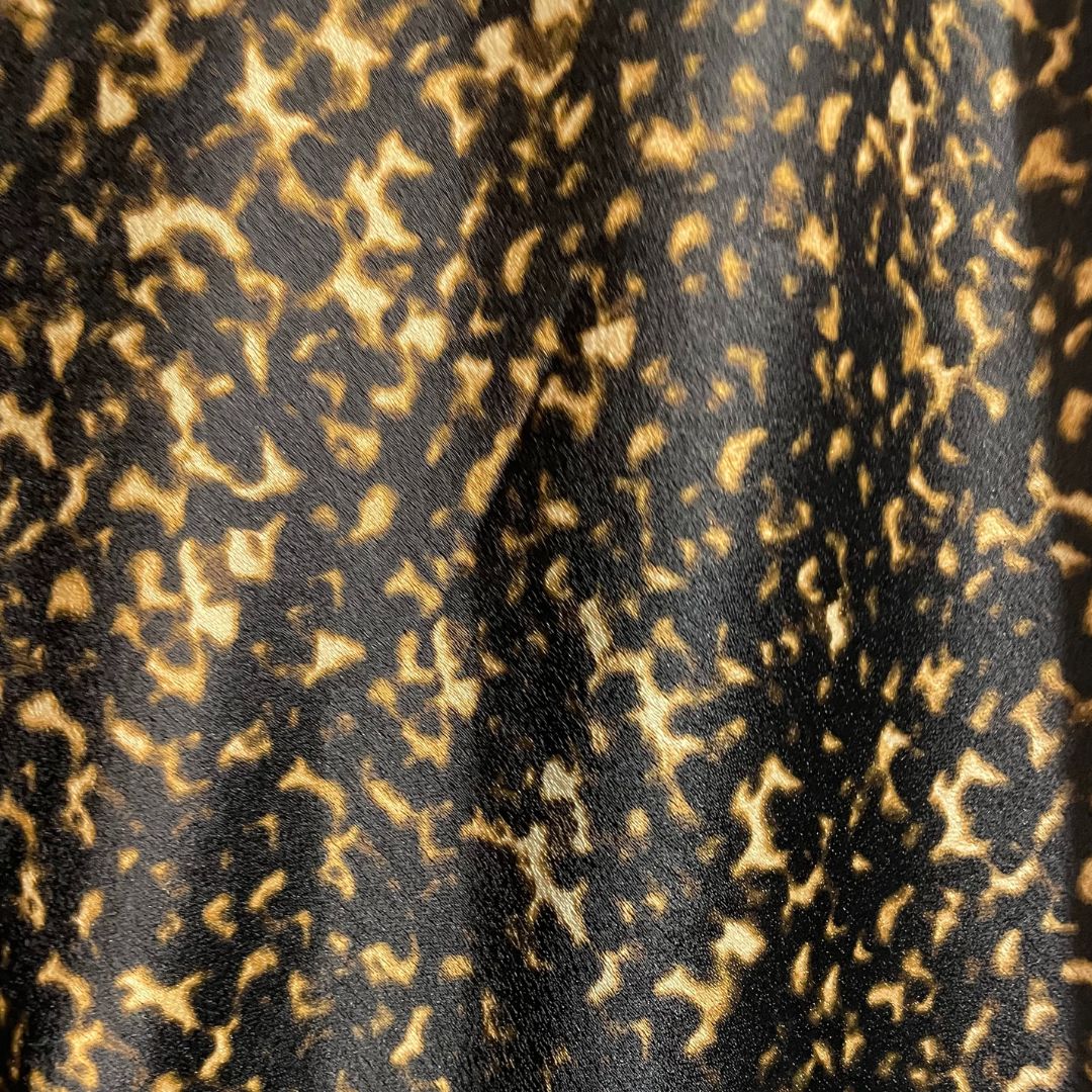 MbyM bruine luipaardzijde-look rok L