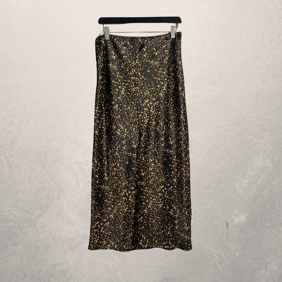 MbyM bruine luipaardzijde-look rok L