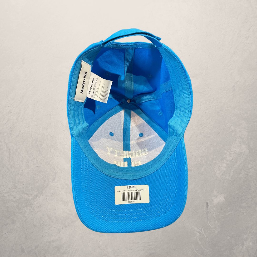 Modstrom blue "society club" cap OS