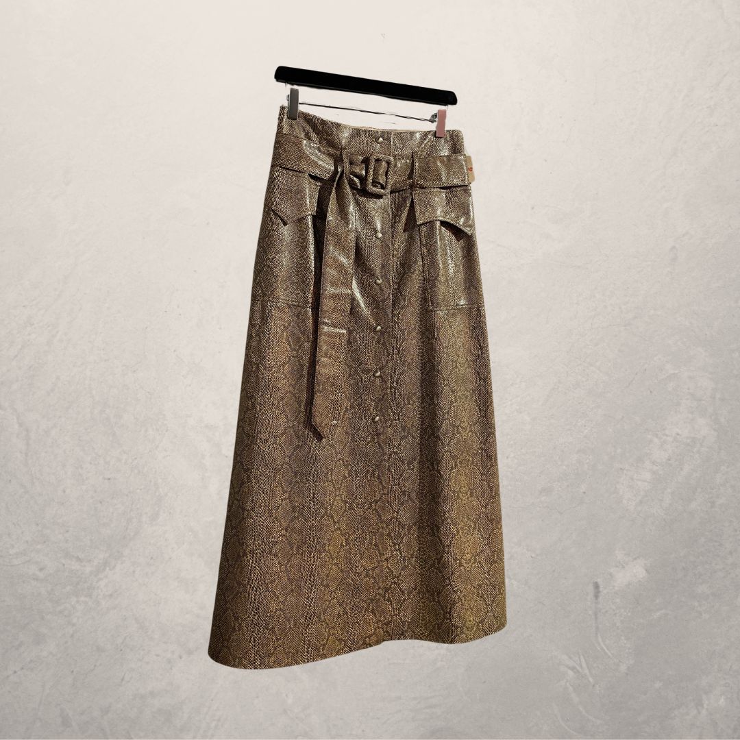 Nanushka snake print skirt hotsell