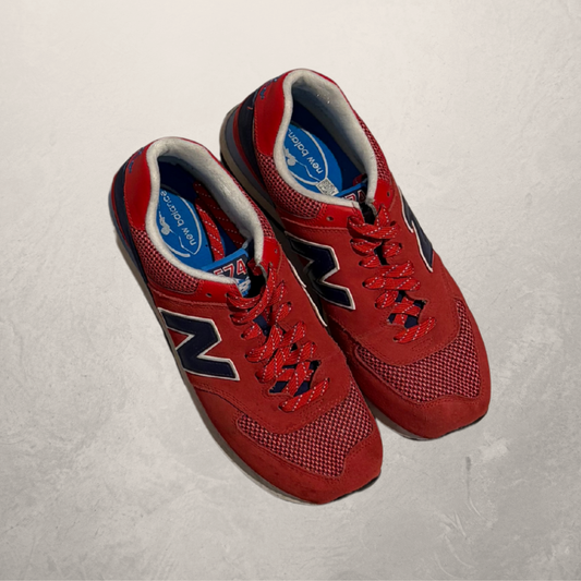 New Balance 574 rood blauwe sneakers 44
