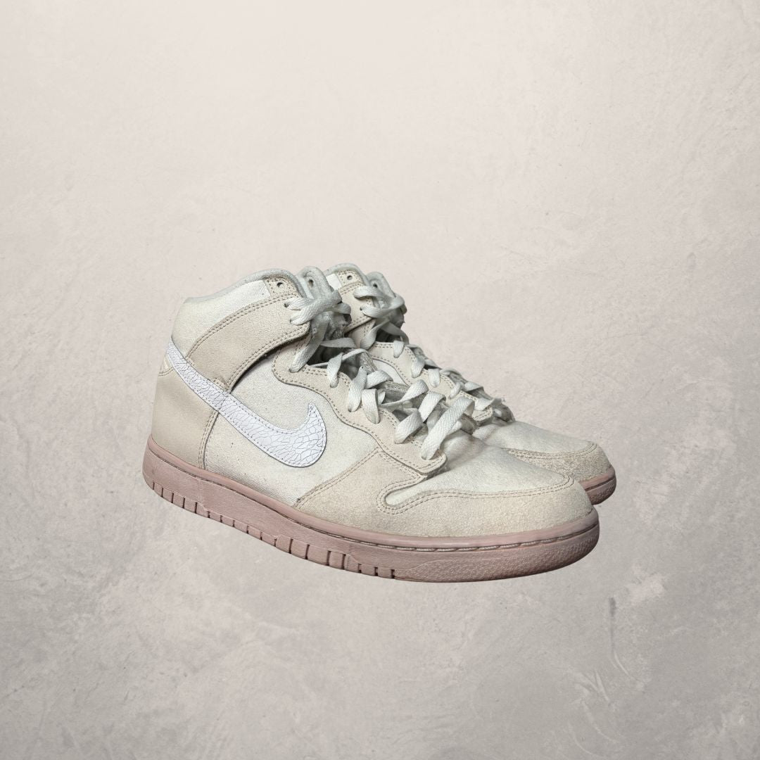 Nike Dunk High beige & white sneakers 45