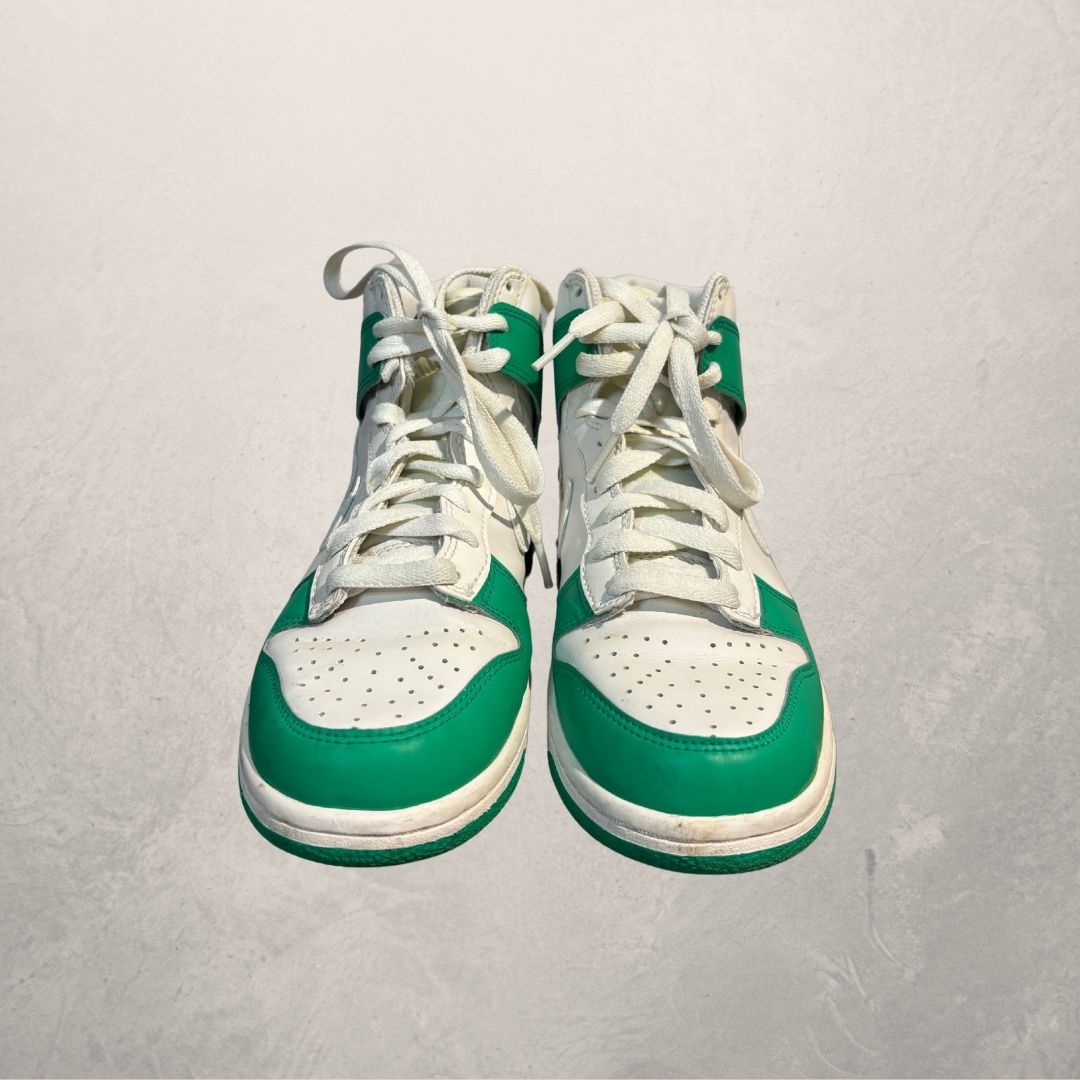Nike dunk green high top sneakers 38