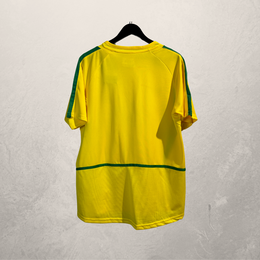 Nike x Stussy yellow Brazil football jersey L