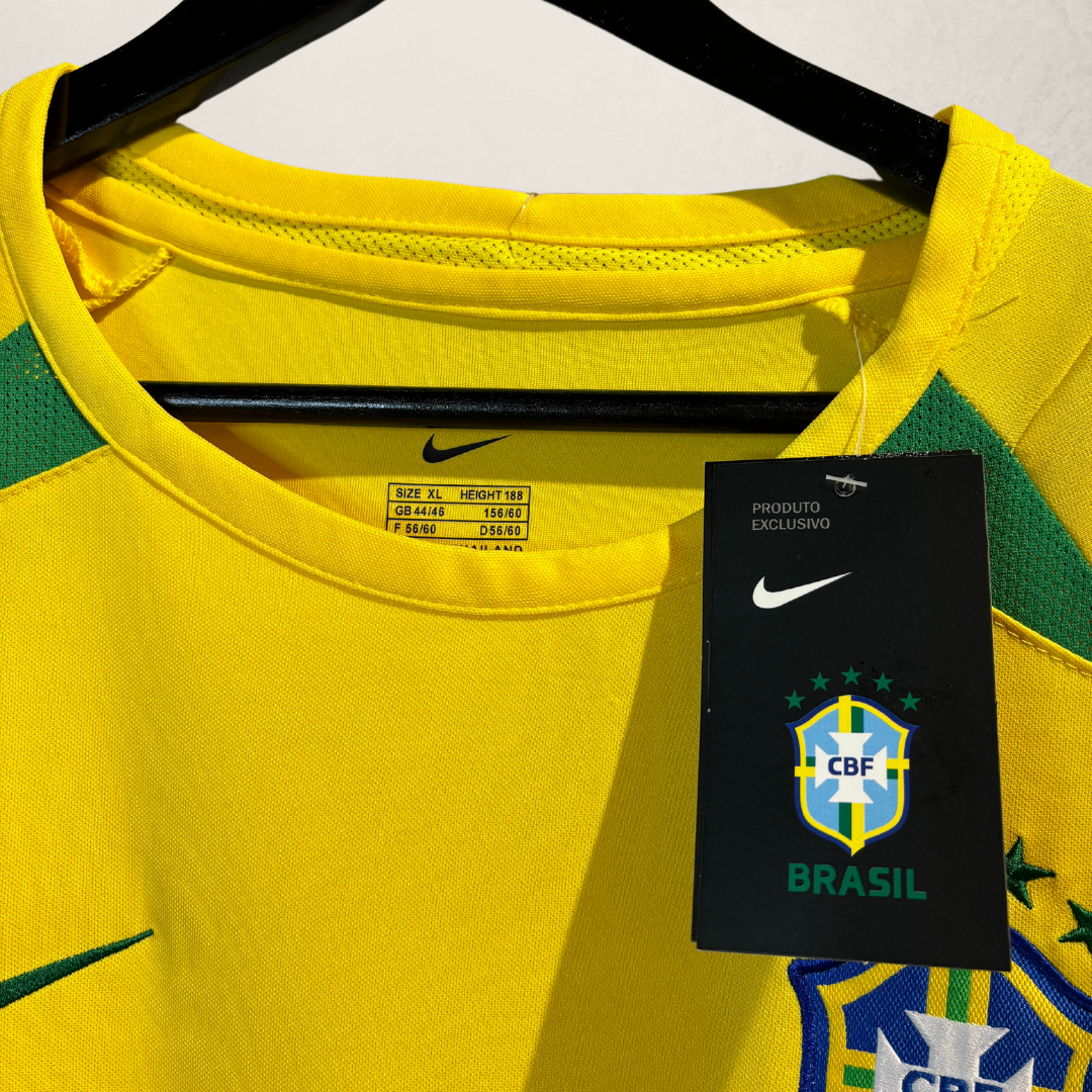 Nike x Stussy yellow Brazil football jersey L