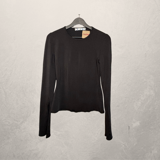 Off White zwart uitgesneden rug ls top S/M