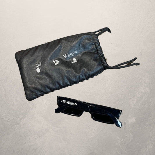 Off White black squared sunglasses (with case/bag)