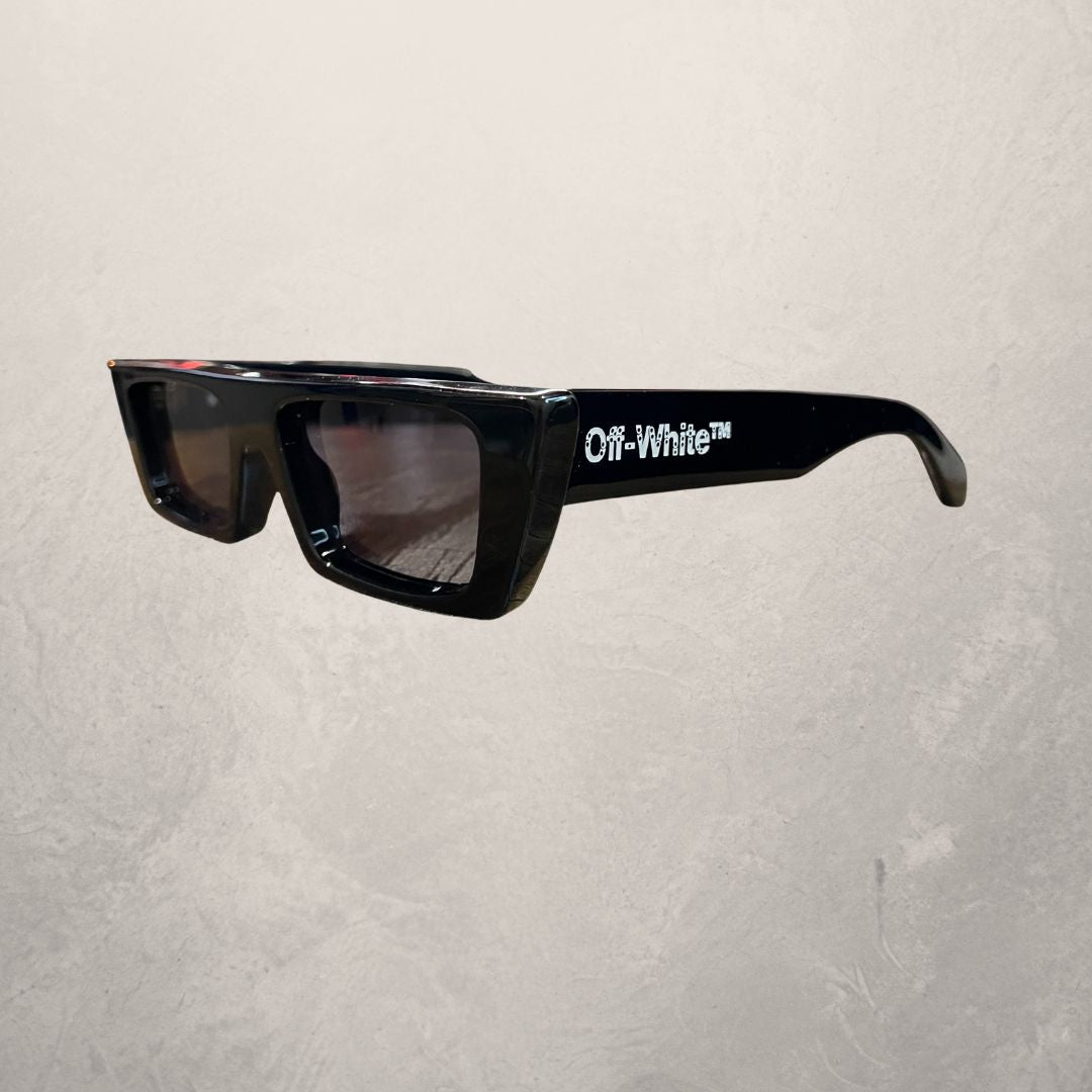Off White black squared sunglasses (with case/bag)