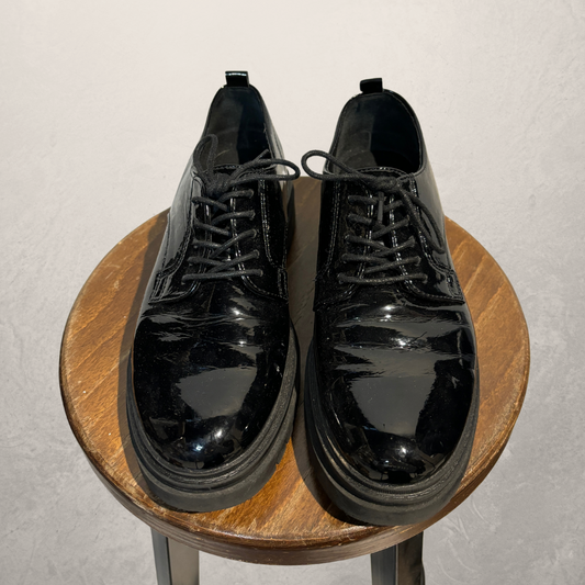 Oxmox zwarte derby schoenen 39