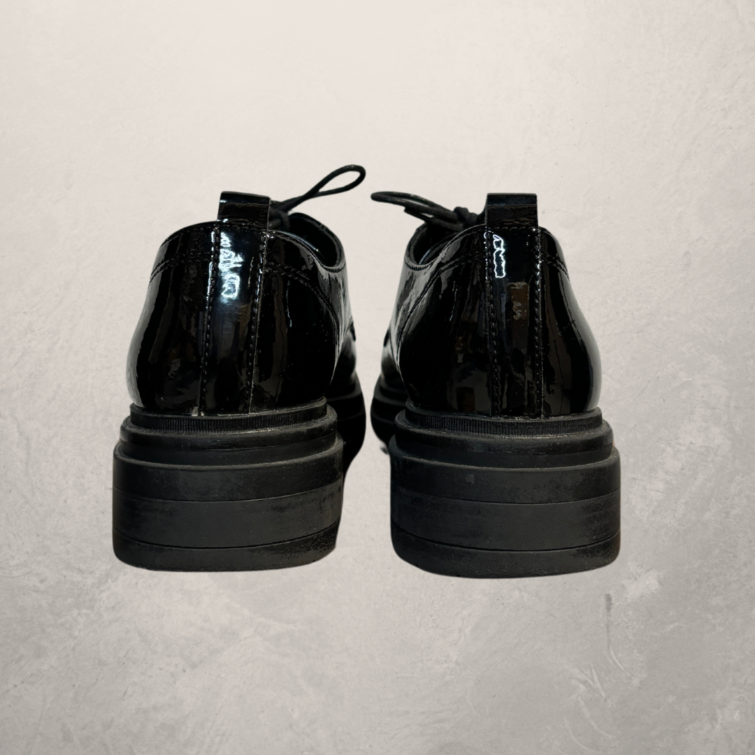 Oxmox zwarte derby schoenen 39