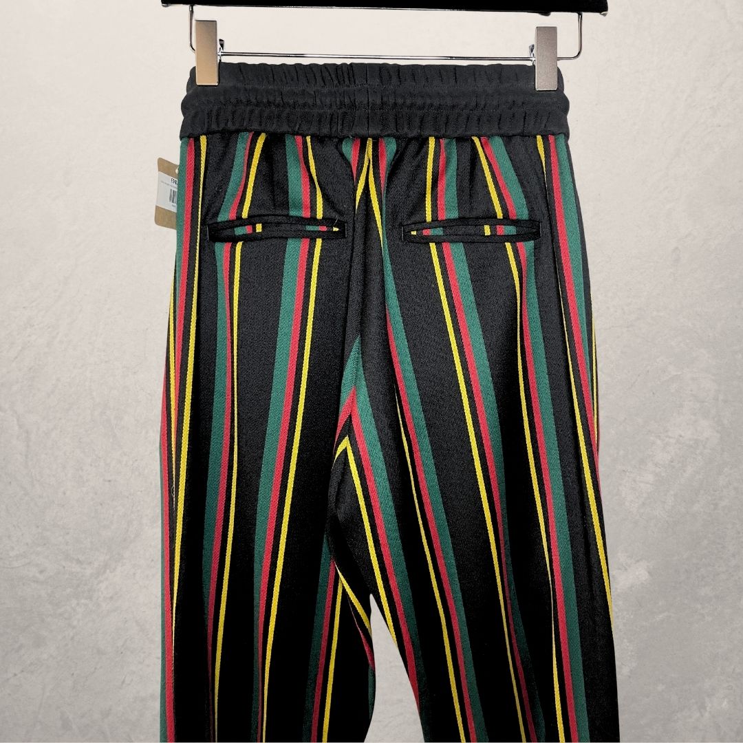 Palm Angels veelkleurige gestreepte broek S