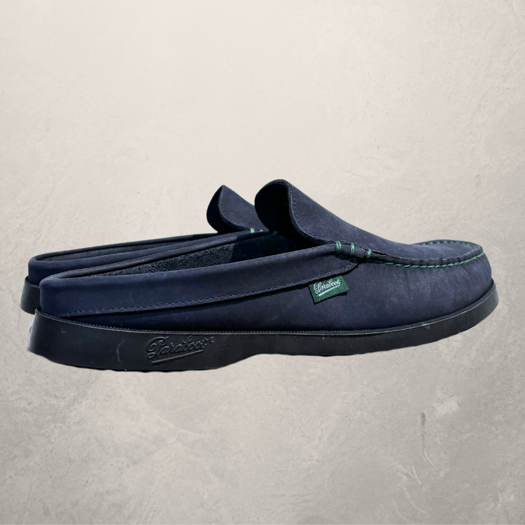 Paraboot X Reception marine blue suede moccasin 40