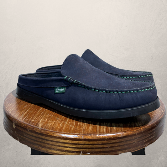 Paraboot X Reception marine blue suede moccasin 40