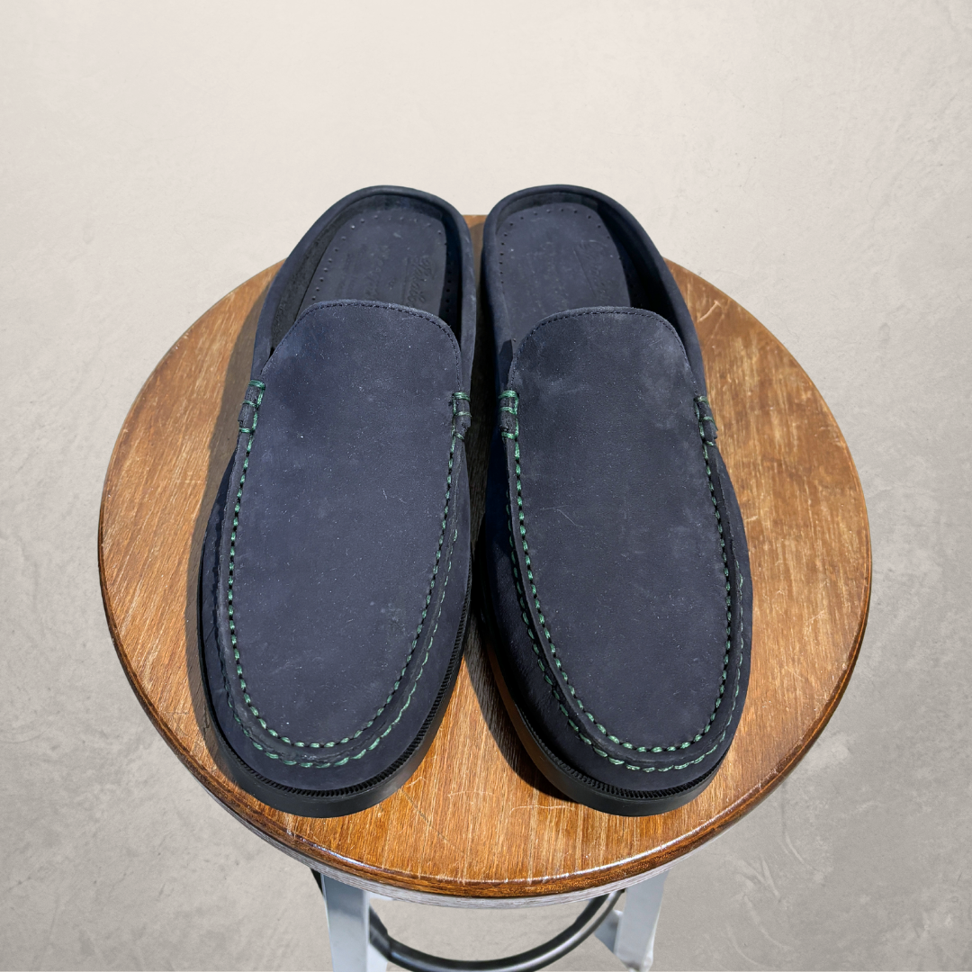 Paraboot X Reception marine blue suede moccasin 40