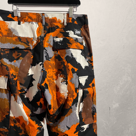 Patta oranje camouflage cargobroek L