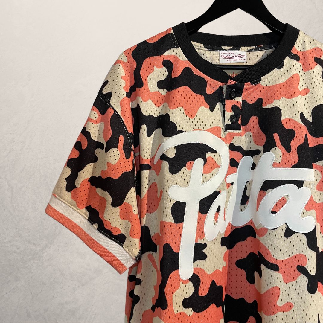 Patta oranje camouflage mesh top XL