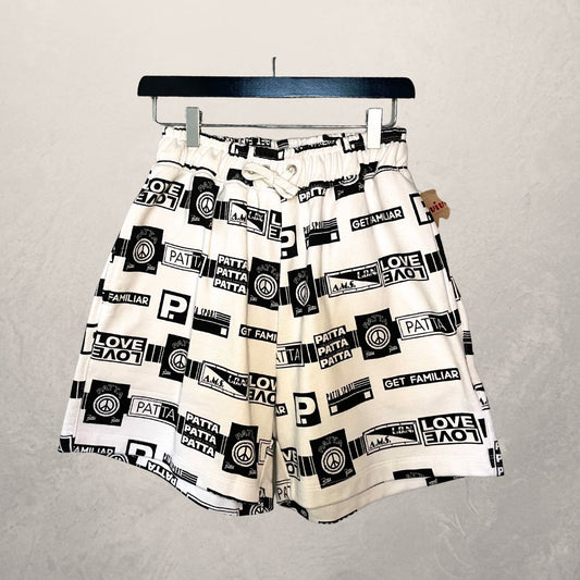Patta witte logoshort S