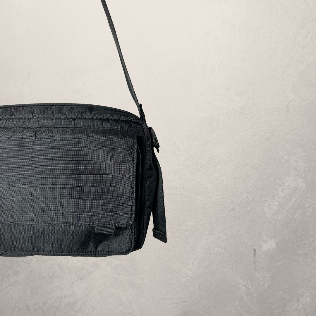 Paul Smith zwarte nylon schoudertas